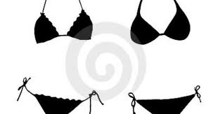 Bathing Suit Clipart Black And White Bikini Silhouette Silhouette Silhouette Portrait Bikinis