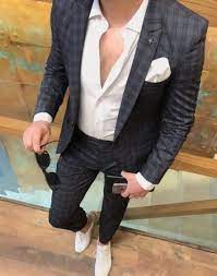 Kareli Takim Elbise Modelleri 2019 Kareli Takim Elbiseler Moda Model Mens Street Style Mens Outfits Mens Fashion Suits