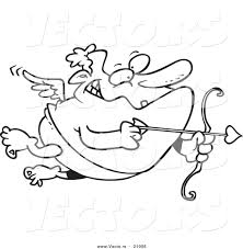 Check spelling or type a new query. Vector Of A Cartoon Chubby Cupid Coloring Page Outline By Toonaday 21006