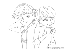 When it gets too hot to play outside, these summer printables of beaches, fish, flowers, and more will keep kids entertained. Brilliant Photo Of Ladybug And Cat Noir Coloring Pages Ladybug And Cat Noir Coloring Pages Coloring Pages For Kids And Adults