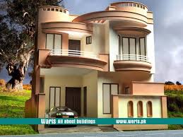 Waris House 3d View Elevation 27x64 In Gujranwala Cantt Pakistan Village House Design House Outside Design Front Elevation Designs