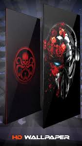 Red Neon Skull Wallpaper And Background For Android Apk Download Neon, guitar, musician, silhouette, cyberpunk, future city. red neon skull wallpaper and background