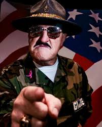 Robert Remus before Sgt Slaughter