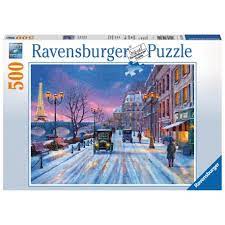 It took approximately 14 hrs to complete. Winter In Paris 500 Piece Christmas Jigsaw Puzzle 14741