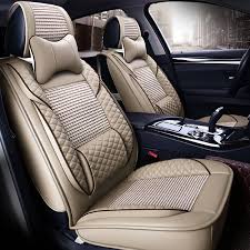 Summer Leather Seat Covers For Fiat 500 Bravo Viaggio Ottimo Freemont Punto Linea Coroma Ice Fiber Seat Leather Seat Covers Luxury Seating Car Seat Cover Sets