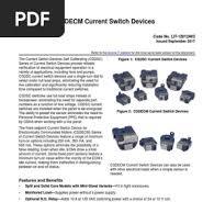 CSDSC and CSDECM Current Switch Devices Product ...