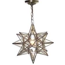 Moravian Star Pendant Chandelier Small Clear Glass By Worlds Away Acs110 Star Pendant Lighting Star Lights On Ceiling Foyer Lighting Fixtures Entryway