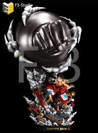 Stkcst one piece/one piece wcf fight 4 gear luffy q version 6 sets box egg figür figürs (6 pieces pa. One Piece Wano Monkey D Luffy Gear 3 F3 Studio 1 6 Resin Statue Uk