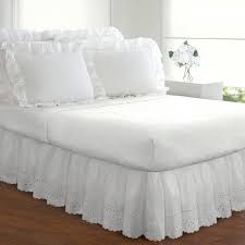 In natural colors and made from 100% burlap, each bed skirt is tailored with split corners. Ruffled Lauren Eyelet 18 Inch Bedskirt On Sale Overstock 3656874