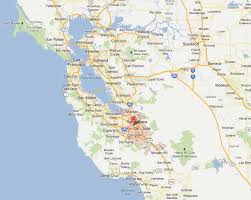 1774 map of de anza's route from san luis obispo to monterey. San Jose California Map