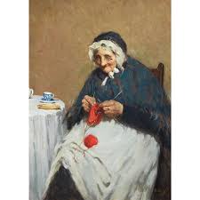 Check spelling or type a new query. Paul Knight An Old Grandmother Knitting 1898 Mutualart