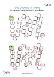 Skip counting by 3grade levels: Skip Counting By 3 Maths With Mum