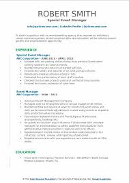 Download free cv resume 2020, 2021 samples file doc docx format or use builder creator maker. Event Manager Resume Samples Qwikresume