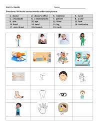 Don't make the mistake of thinking that you're too young to consider your health care needs. Unit 4 Health Activity Worksheet