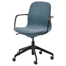 Langfjall Office Chair With Armrests Gunnared Blue Shop Here Ikea In 2020 Office Chair Best Office Chair Chair