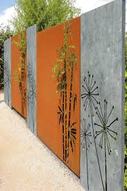 Stein Stelen Kombiniert Mit Sichtschutz Corten Natursteine Sichtschutz Sichtschutz Stein