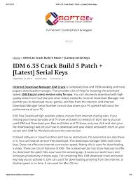 Unlike internet explorer, microsoft edge didn't initially take the world by storm. Idm 6 35 Crack Build 5 Patch Latest Serial Keys By Crackedsoftware Issuu