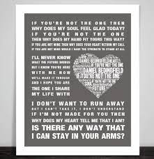 If you already have an account Daniel Bedingfield If You Re Not The One Music Song Lyrics Word Art Print Love Song Lyrics Art Song Lyric Print Lyric Prints
