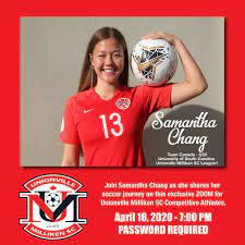 Watch samantha chang's videos and check out their recent activity on hudl. Unionville Milliken Soccer Club On Twitter A Big Thank You To The Phenomenal Samantha Chang For Taking Time To Share Her Soccer Journey Tonight On Zoom With Our U Msc Competitive Athletes Strikerproud Sammy C23