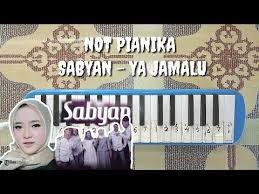 Oh ya jamalu ya jamalu. Not Pianika Sabyan Ya Jamalu Youtube