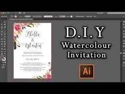 Diy Watercolour Flower Invitation Tutorial How To Make Professional I Watercolor Wedding Invitations Diy Watercolor Flower Invitation Wedding Invitations Diy