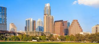 Monochrome downtown austin texas skyline view zilker metropolita. History In Motion See How The Austin Skyline Changed Over The Past 130 Years Video Rentcafe Rental Blog