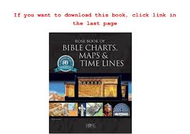 Rose Book Of Bible Charts Maps Time Lines Vol 1 10th