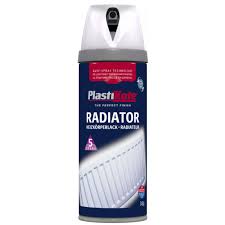Learn how to spray paint, discover decorating ideas, decorating tips and paint effects. Plasti Kote Premium Radiator Spray Paint 400ml Satin White Hardware Heaven