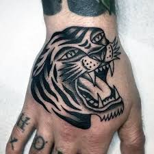 Black and grey traditional tiger head tattoo. Neo Traditional Tiger Tattoo Black And Grey Novocom Top