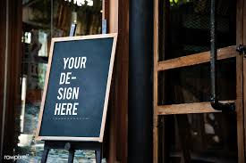 Blackboard Sign Mockup In Front Of A Restaurant Free Image By Rawpixel Com Teddy Rawpixel Sign Mockup Etsy Printable Art Printable Art