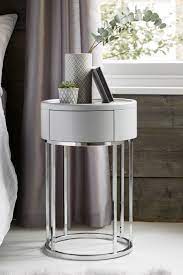 Nightstand features 1 drawer and 1 shelf for storage. Buy Sloane Grey Marble Bedside Table From The Next Uk Online Shop Bedside Table Bedside Table Round Bedside
