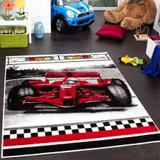 Autoteppich set brillant schwarz seat ateca auto. Teppich Kinderzimmer Auto Rennwagen Teppichcenter24