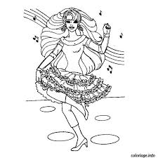 117 dessins de coloriage barbie imprimer. Coloriage Barbie Danseuse Dessin Barbie A Imprimer