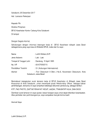 Dengan contoh surat lamaran kerja yang tepat akan memudah kamu dalam membuatnnya. Contoh Daftar Riwayat Hidup Ptt Bpjs