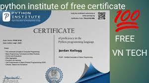 This article includes a selection of some of the best courses and certifications that you can do in your own time, wherever you are, and without cost. Python Institute Certifications Paid Free Courses Online Free Courses With Certificate Python Youtube