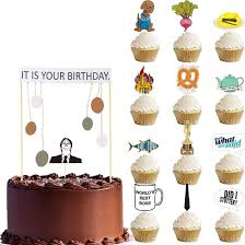 We love turning bargain basics and cheerful party supplies into fun decorations, from party blowers to confetti. Buy It Is Your Birthday Cake Topper And Cupcake Topper Office Theme Dwight Schrute Birthday Party Supplies Decorations Online In Indonesia B08bcsd3tj