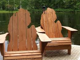 Www Facebook Com Mittenrondacks Michigan Shaped Adirondack Chairs Outdoor Chairs Adirondack Chairs Michigan Shaped