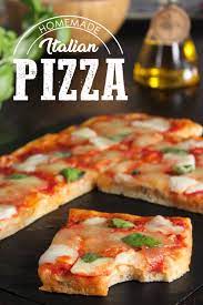 The Best Italian Homemade Pizza Recipe No Knead Pizza Recipes Homemade Recipes Homemade Pizza