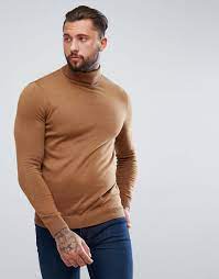 Sharing men's fashion tips, style advice and lifestyle information for all guys. New Look Turtleneck Sweater In Camel In Brown For Men Lyst