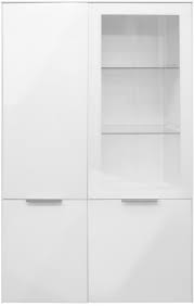 Vcm vitrine wandvitrine sammlervitrine wandregal hängeregal hängevitrine schaukasten holz weiß 40x60x10 cm vladon vitrine standvitrine almada, korpus in weiß matt/front in weiß hochglanz. Vitrine Mix Box Modern Weiss 24 Reduziert Wohnzimmer