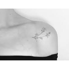 Black And White Cherry Blossom Shoulder Tattoo Lara M J On Instagram Cherry Blossoms For Maya Handpoked At Vadersdye Handpoke Tattoo Vadersdye Sticknpoke Tattoos Dainty Tattoos Shoulder Tattoo