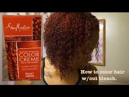 I plan on trying light auburn after this bright auburn fades out. How To Color Hair Red Without Bleach Shea Moisture Bright Auburn Youtube
