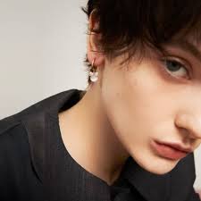 Náušnice s mašlí a kočičím okem Monica