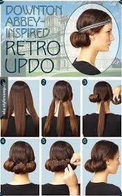 Hochgesteckt Im Retro Look 20er Jahre Frisur Haar Styling Frisuren Langhaar