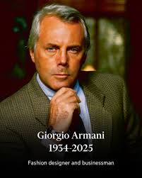 Breaking news: Giorgio Armani, the visionary Italian designer and founder  of the world's largest private luxury brand, has died aged 91  https://on.ft.com/3VyQfLk