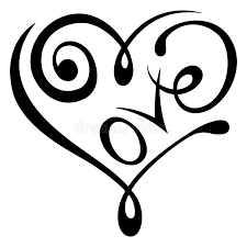 Tribal tattoos, tribal tattoo, tribal tattoos designs, for men, women, girls, tribal tattoos images roughly maximum tribal tattoo designs are found in black color. Heart In Love Black And White Tribal Tattoo With Curly Lines Stock Vector Illustration Of Sign Icon 173831599