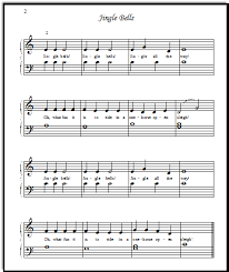 Jingle Bells Free Kids Sheet Music Intermediate And Elementary Versions