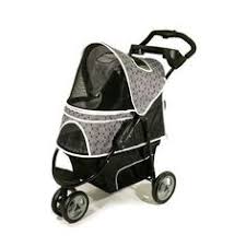 Gen7pets Promenade Pet Dog 3 Wheel Stroller Black Onyx