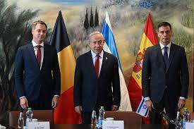 La Moncloa. 23/11/2023. Viaje del presidente del Gobierno a Israel  [Galerías fotográficas/Presidente]