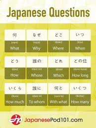 Question Words In Japanese Totally Free Japanese Lessons Online At Japanesepod101 Free Podcasts Videos Printables Pdfs And Mo Học Tập Tiếng Nhật Ngon Ngữ